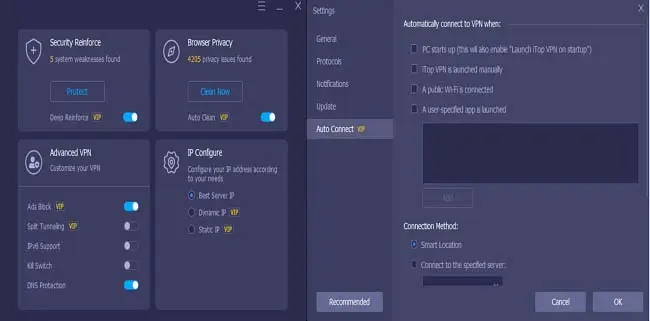 iTop VPN is a quick and straightforward process